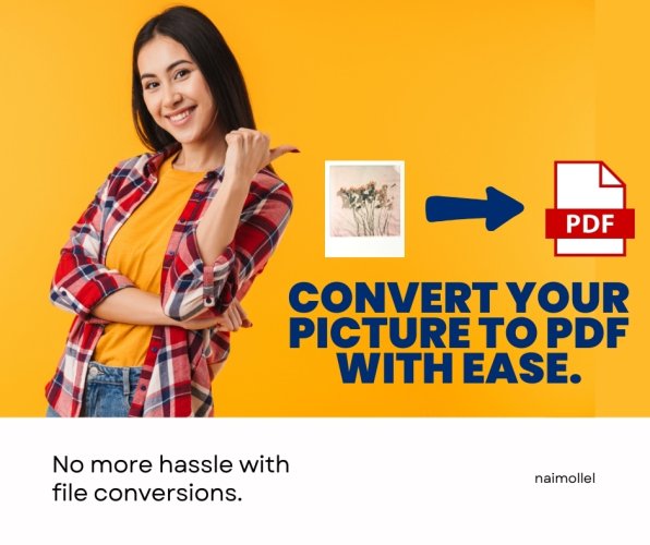 I can convert any picture into pdf file