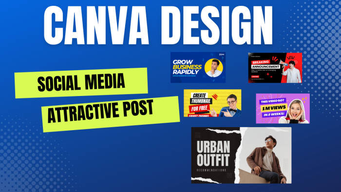 I will design attractive editable social media posts and canva templates