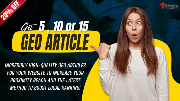 I Will Write 15 High-Quality Geo Articles