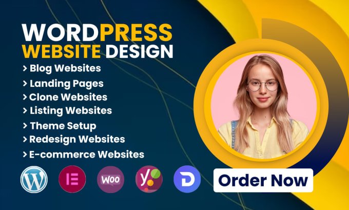 I will create a beautiful custom wordpress website design or blog