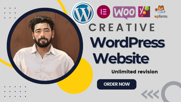 I will create wordpress website design and development