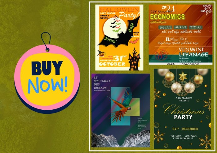 I Will Design Professional Unique Flyers or Posters.