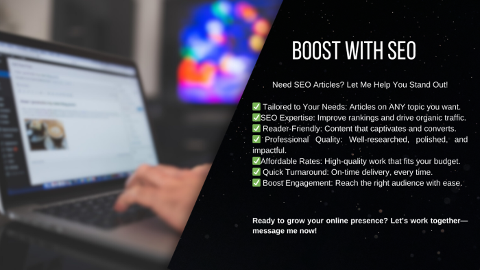 I Will Give You 10 Professional High-Quality SEO-Friendly Content for You!