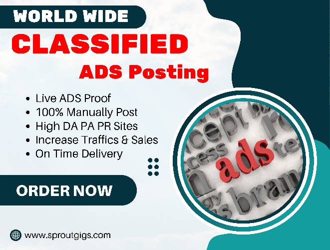 I Will Post Ads on Top 30 Classified Ad Sites