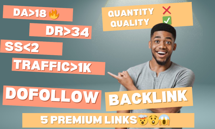 I Will Create 5 Do-Follow Backlink | Quality✔ Quantity❌| High Traffic , DR ,DA | Low SS |