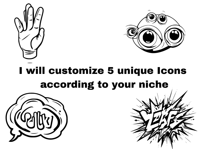 I will customize Icons for Websites, Apps & Brands | Unique & High-Quality