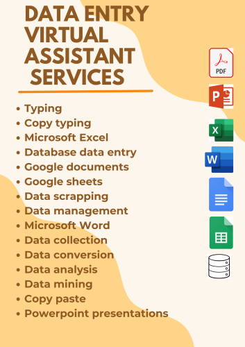 I Will do Excel, Word, Google Sheets, Data entry and Admin Support