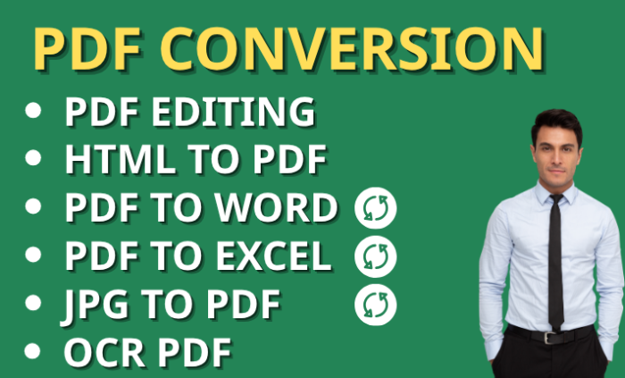I Will Convert PDF To Word, Excel, Jpg, Power Point
