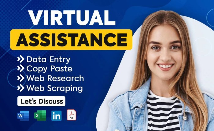 I will do any virtual assistant, data entry and web research job