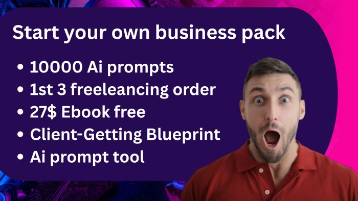 I Will Provide A Complete AI Power Pack For Freelancers With 10000+ Prompts