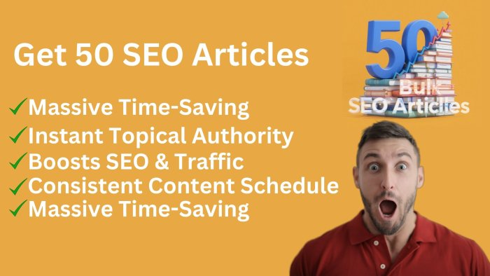 I Will Create 50 Excellent, 1500-word, Engaging Articles For Your Website Or Blog