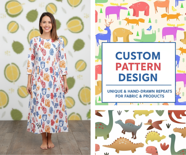 I will make a Unique Seamless Clothing Pattern & Textile Design for Fashion Brands