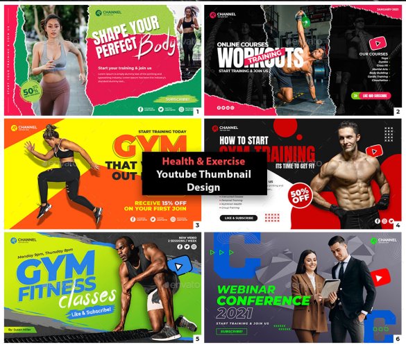 I Will Design 10 Professional And Eye-catching YouTube Thumbnails That Boost Clicks