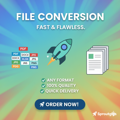 I Will Transform Any File into the Format You Need!
