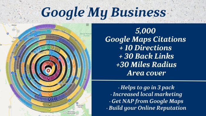 I Will Do 5.000 UK, USA Maps Citations, GMB/GBP local SEO ranking
