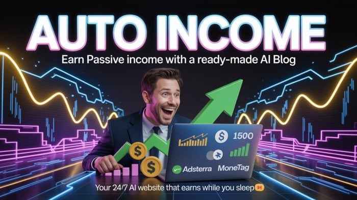 I will build a ready-made AI website for passive income