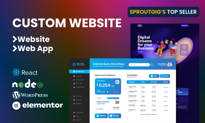 I Will Build A Custom WordPress/React, Node.js Website/Web App