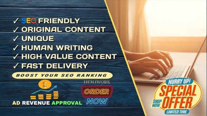 I will provide 30 Articles about 1500 words each for AD Revenue Approval and Rankings in SEO