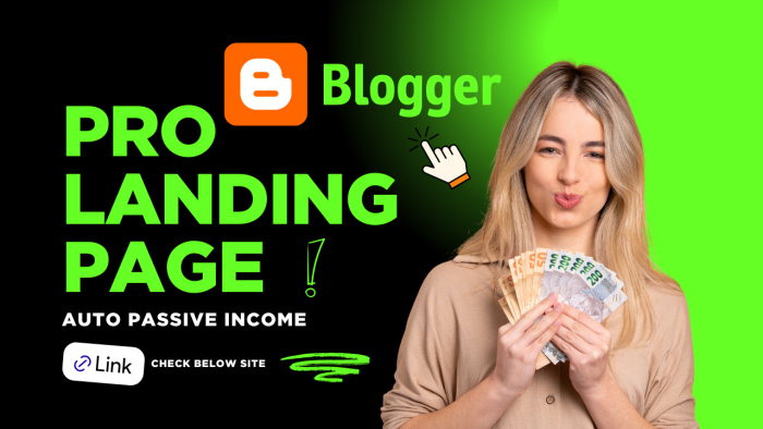 I Will Create A Professional Animated Landing Page On Blogger For Your Website Or Affiliate Business