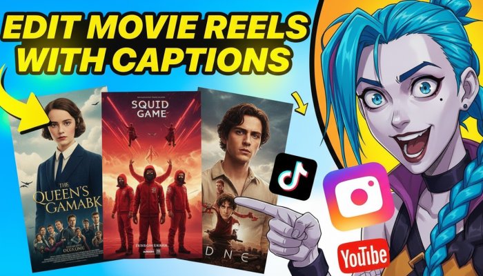 I Will Edit High-Quality Shorts from Movies, TV Series with Animated Captions