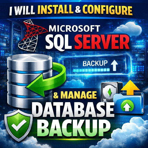 I Will Install & Configure Microsoft SQL Server and Manage Database Backup