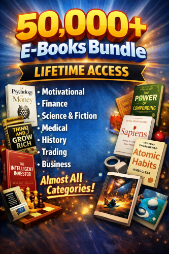 I will give you access to 50k+ English E Books for life time in all catagories
