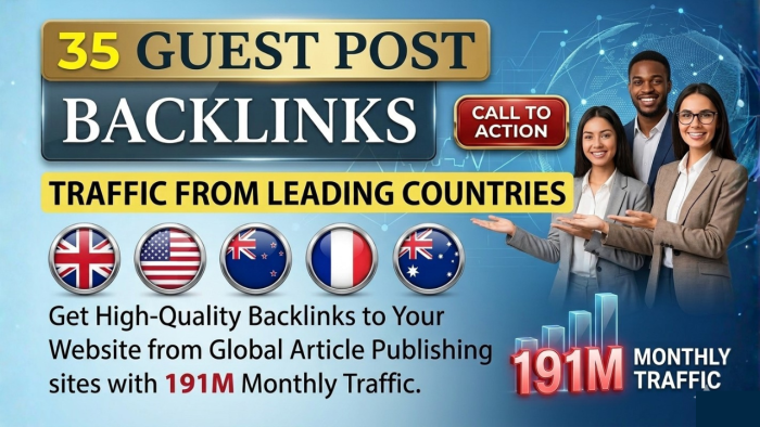 I Will Create 35 Guest Post Backlinks (DA up to 99) Authority Backlinks For Google Ranking