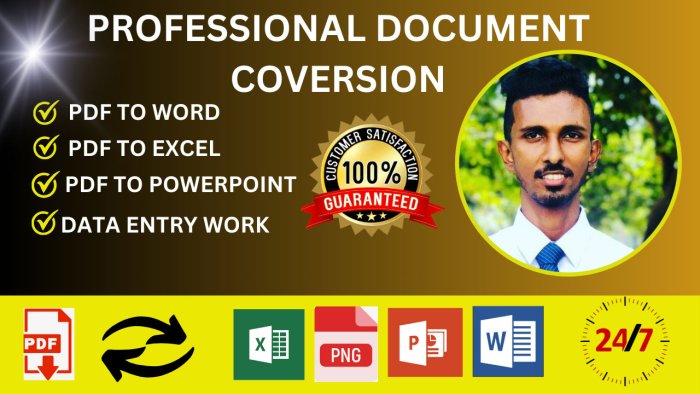 I will convert 10 word files to PDF in 1 day
