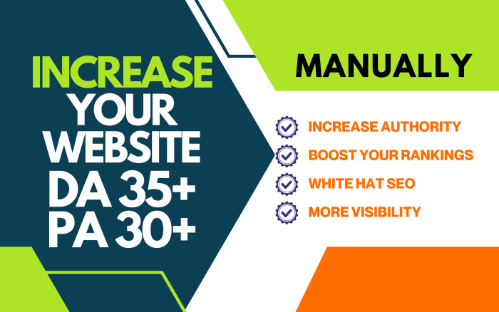 I Will Increase Domain Authority Of Your Website: PA 30+ DA 35+ Guaranteed