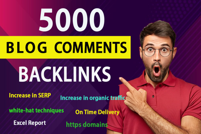 I will Build 5000 Contextual Blog Commenting Backlinks + BONUS 2000 LINKS