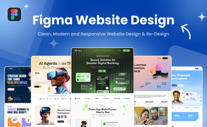 I Will Design Modern, Clean and Responsive Website UI In Figma