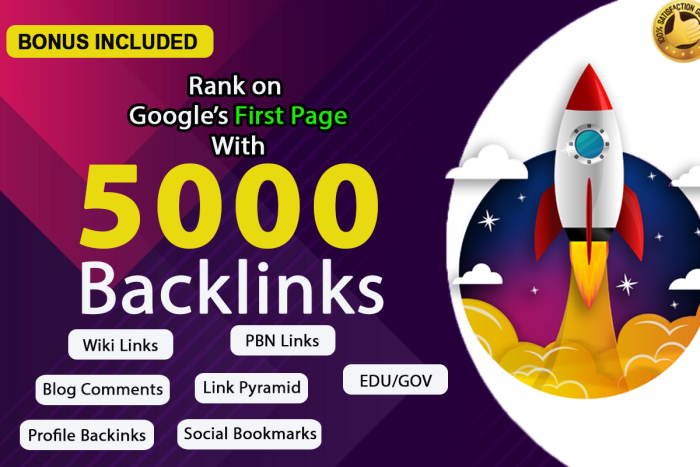 I Will Build 5000+ High Quality BACKLINKS to Improve Your Rankings