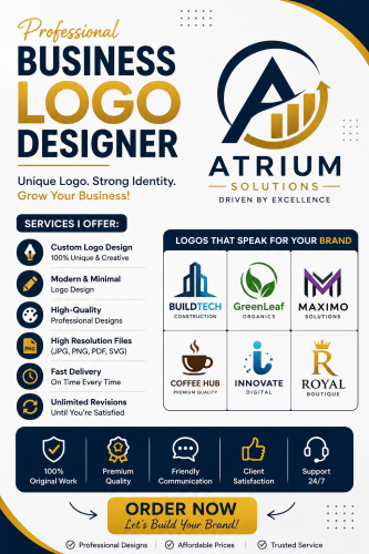 I Will Create a Unique and Modern Logo Design for Your Business