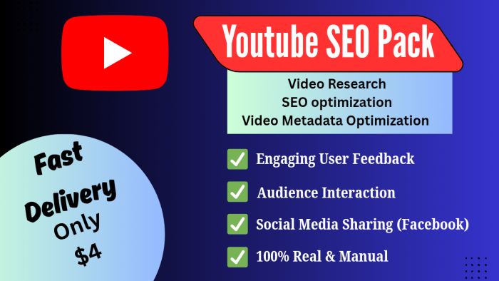 I will do YouTube Video SEO and Metadata optimization for organic reach