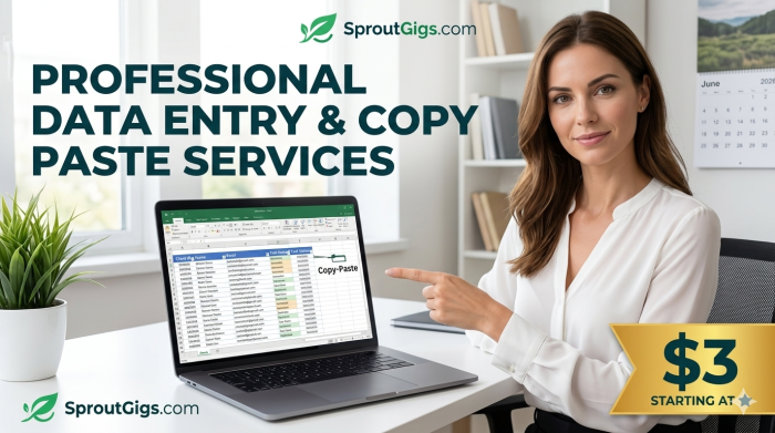I will do professional data entry work