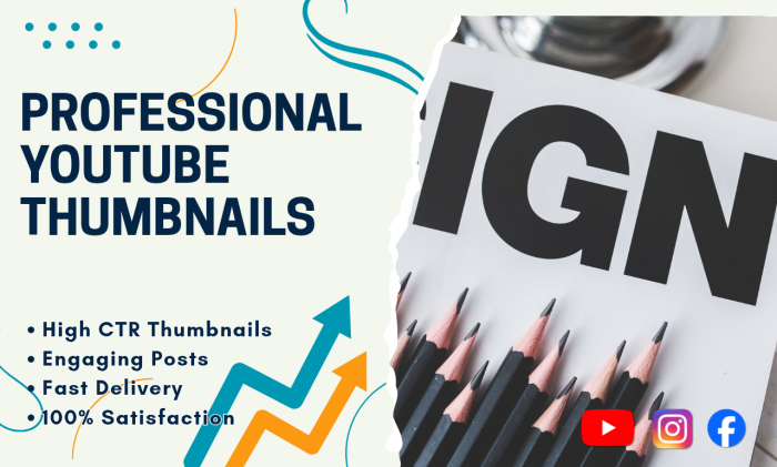 I will design 2 professional YouTube Thumbnails