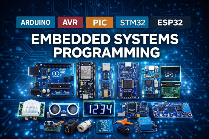 I will do AVR, PIC, STM32, Arduino, and ESP32 Programming