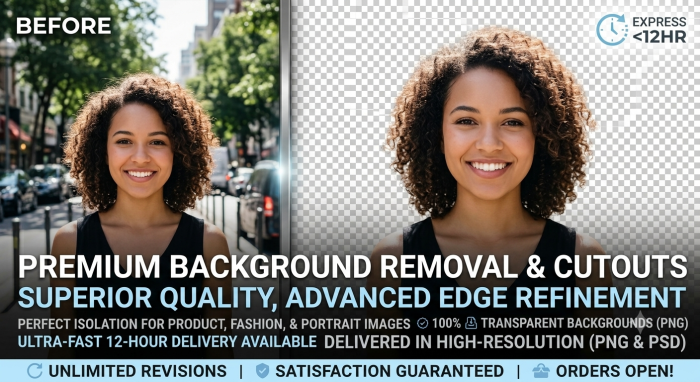 I will do professional image background removal and cut out images perfectly