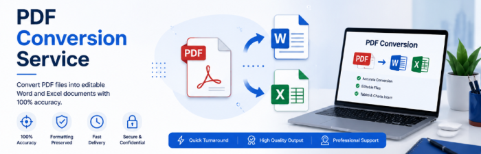 I Will Convert PDF to Word or Excel Accurately