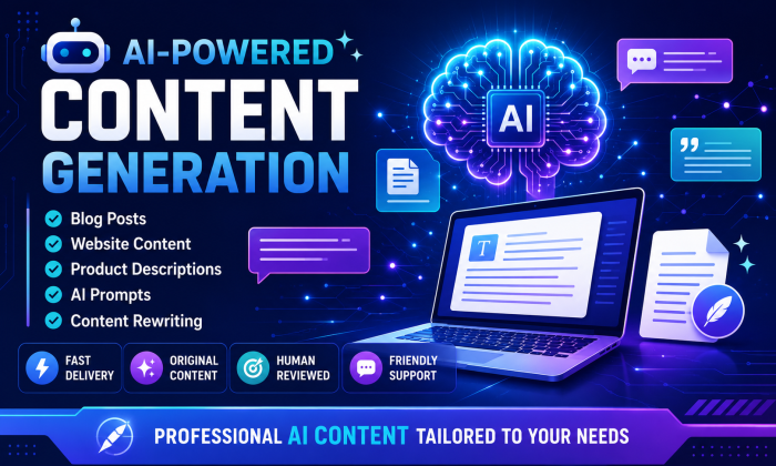 I Will Create High-Quality AI-Powered Content for Your Personal or Business Needs