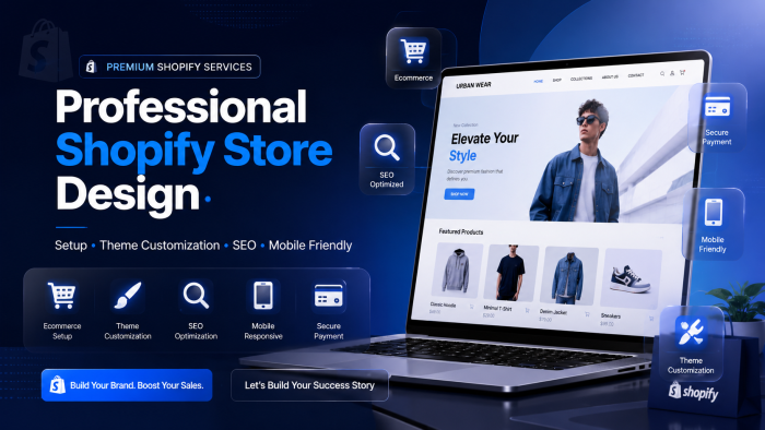 I Will Build a Stunning Shopify Store That Looks Professional & Ready to Sell