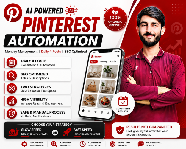 I Will Set Up AI Powered Pinterest Automation With Daily SEO Optimized Posts