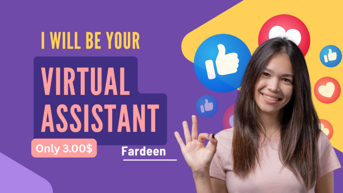 I Will Be Your Virtual Assistant For Any Task