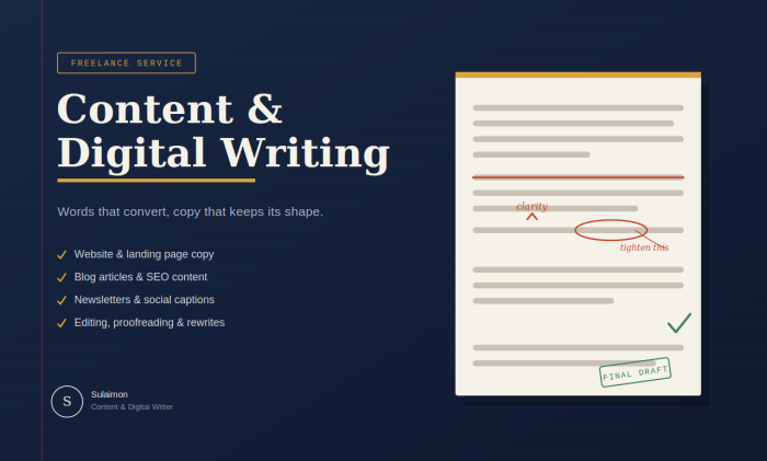 I Will Write Clear Conversion Focused Content and Digital Copy For Your Brand