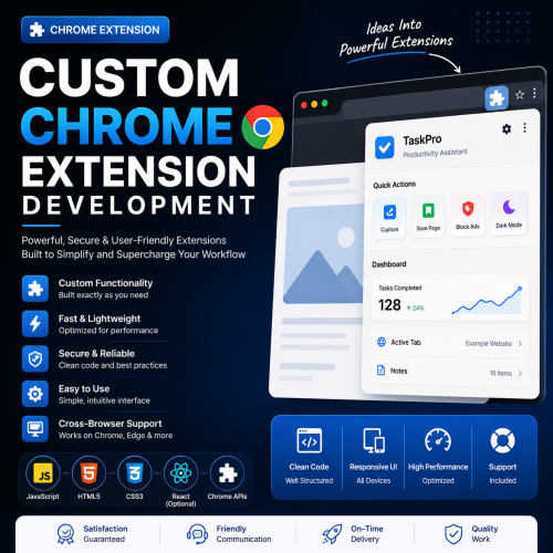 I will develop a custom Chrome browser extension for your needs