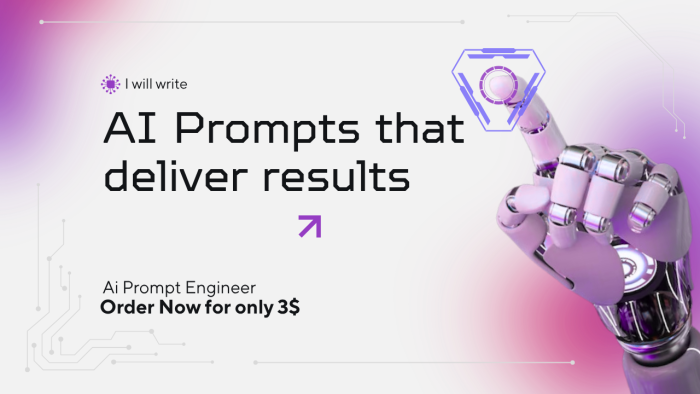 I will write powerful, tested AI prompts for any AI tool or niche