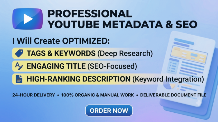 I will create optimized YouTube tags title and description