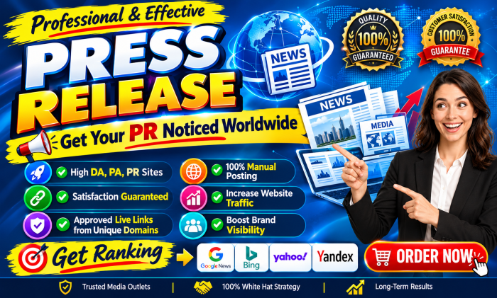 I Will Write And Distribute Your Digital Press Release (PR) to 35 High Authority Platforms