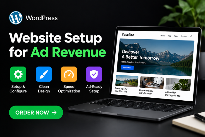 I will set up your WordPress website for ad revenue monetization and approval