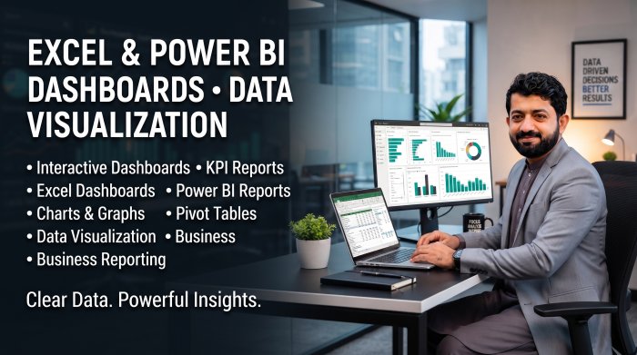 I Will Create Professional Excel & Power BI Dashboards and Data Visualizations